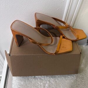 Brand New The Drop Metallic Bronze Heeled Sandals – Size 8.5